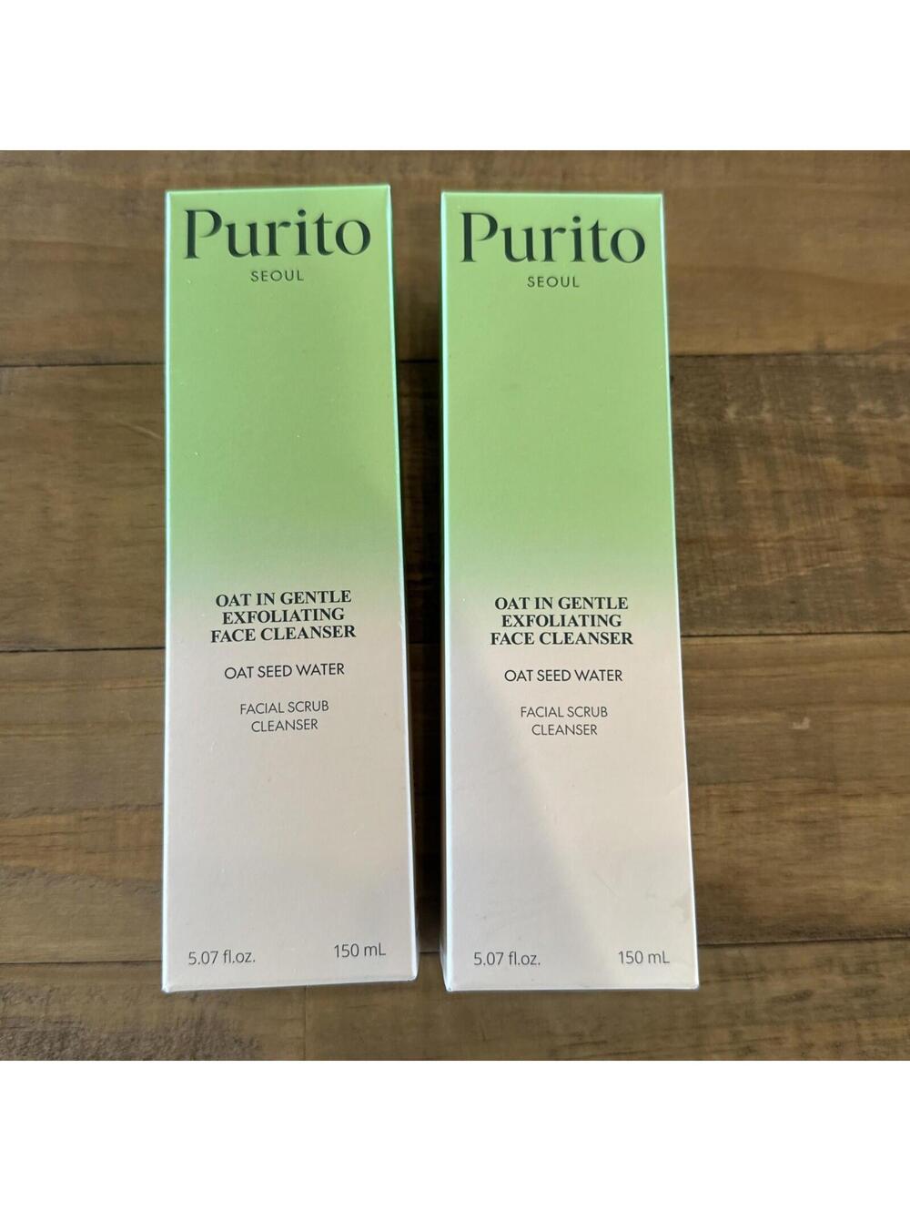 2x PURITO SEOUL - Oat In Gentle Exfoliating Face Cleanser [150ml] NEW